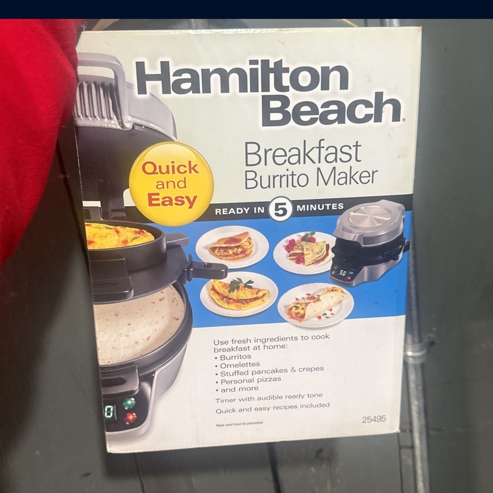 Hamilton burrito maker